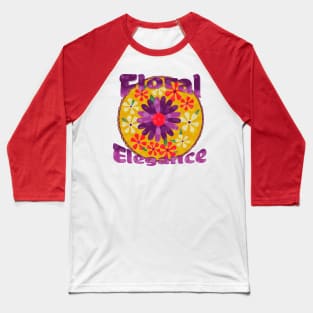 floral elegance, flower love Baseball T-Shirt